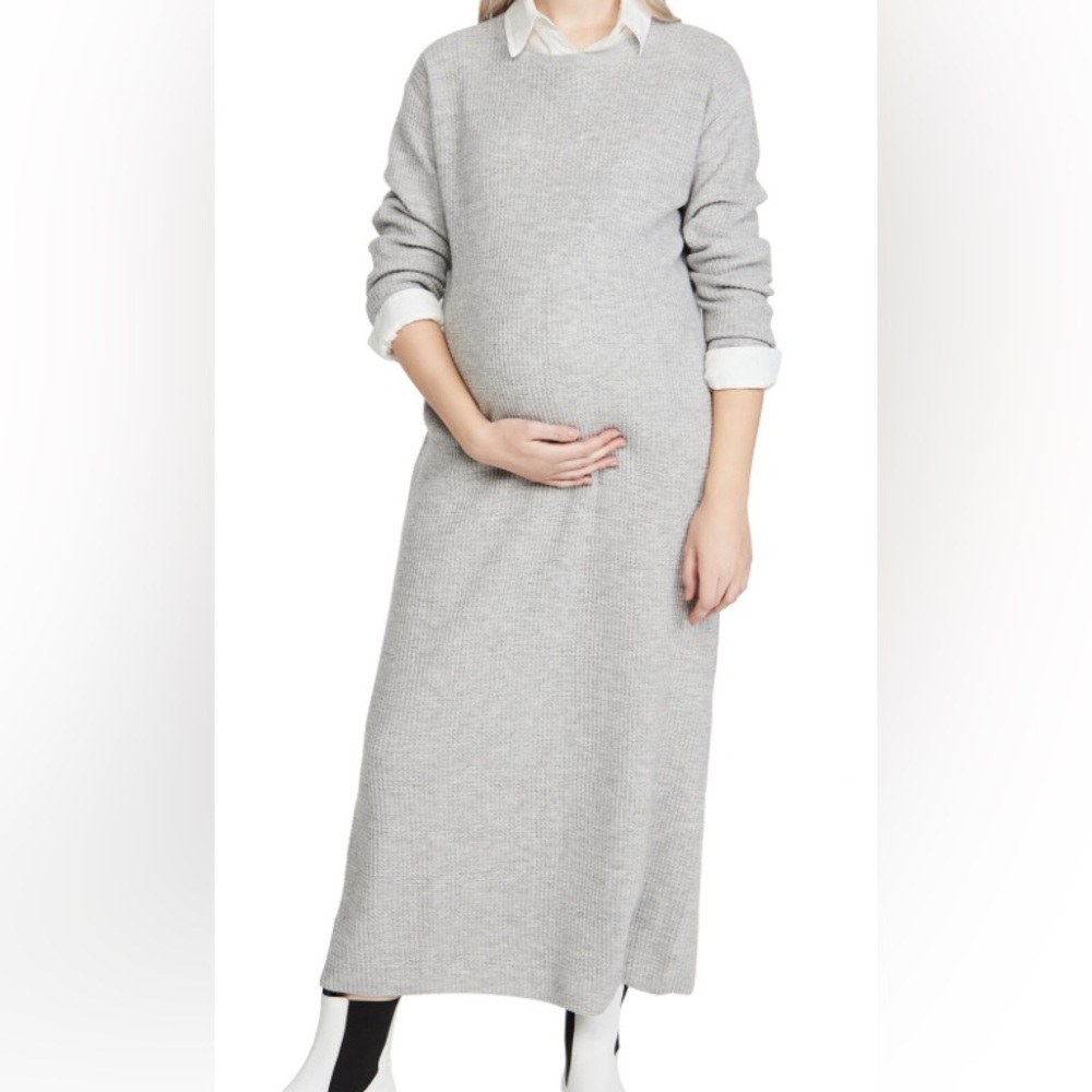Hatch Cozy Waffle Sweater Dress